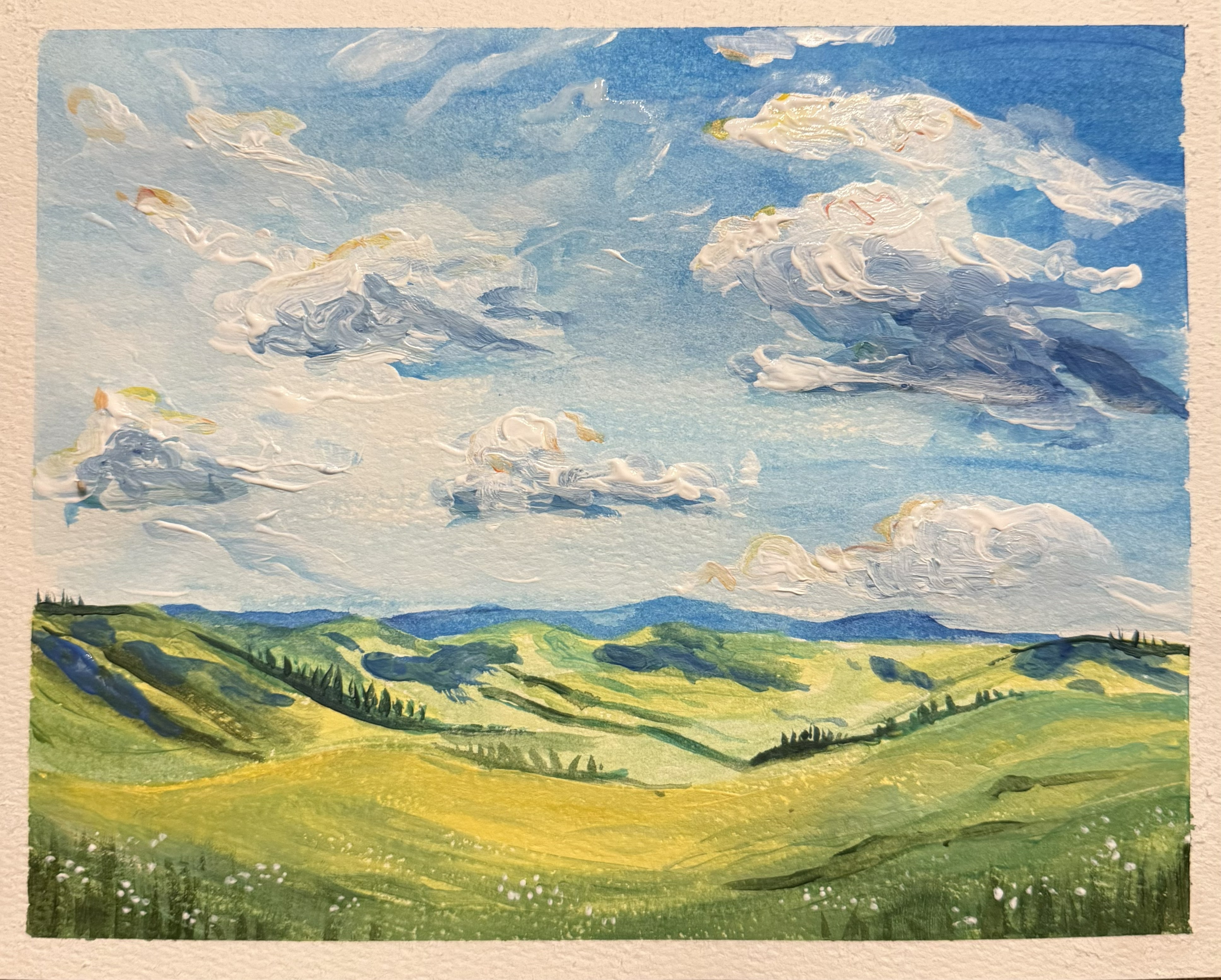 Acrylic landscape