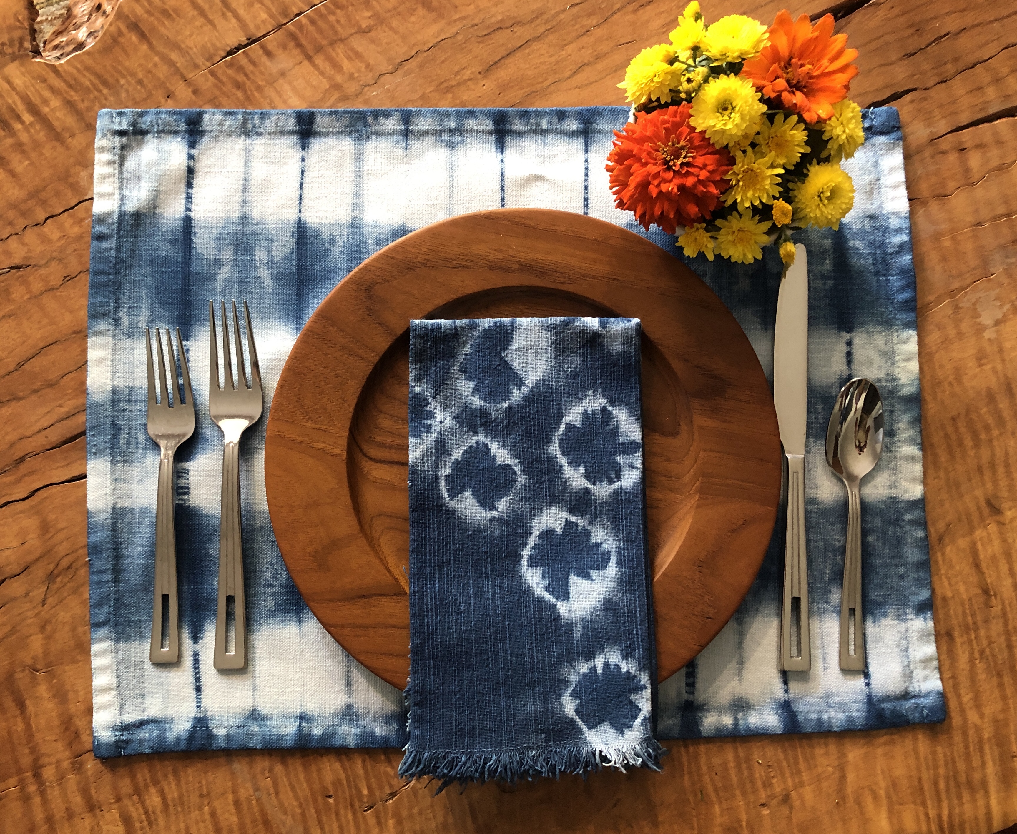 Shibori placemat