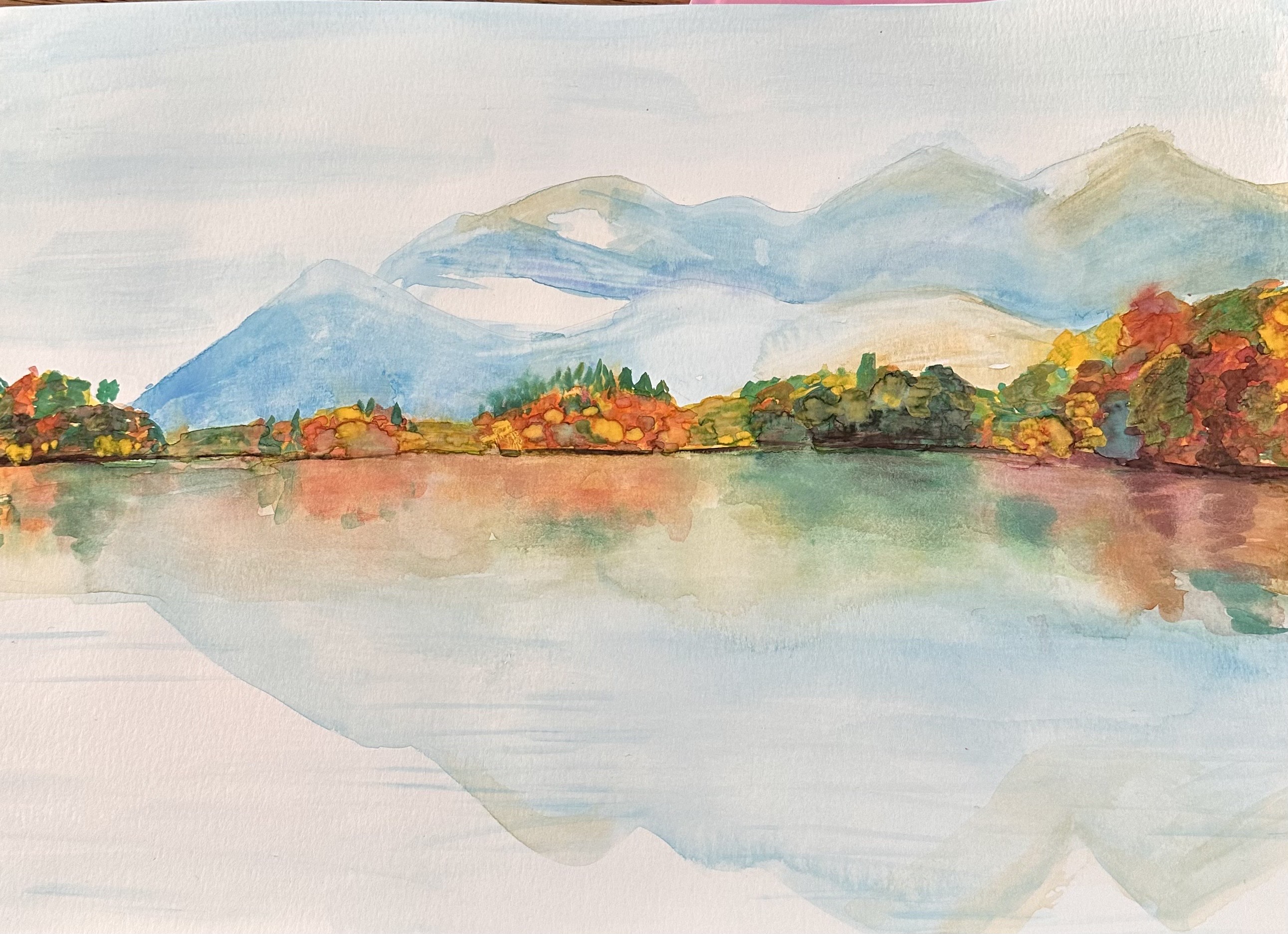 Fall Watercolor Painting