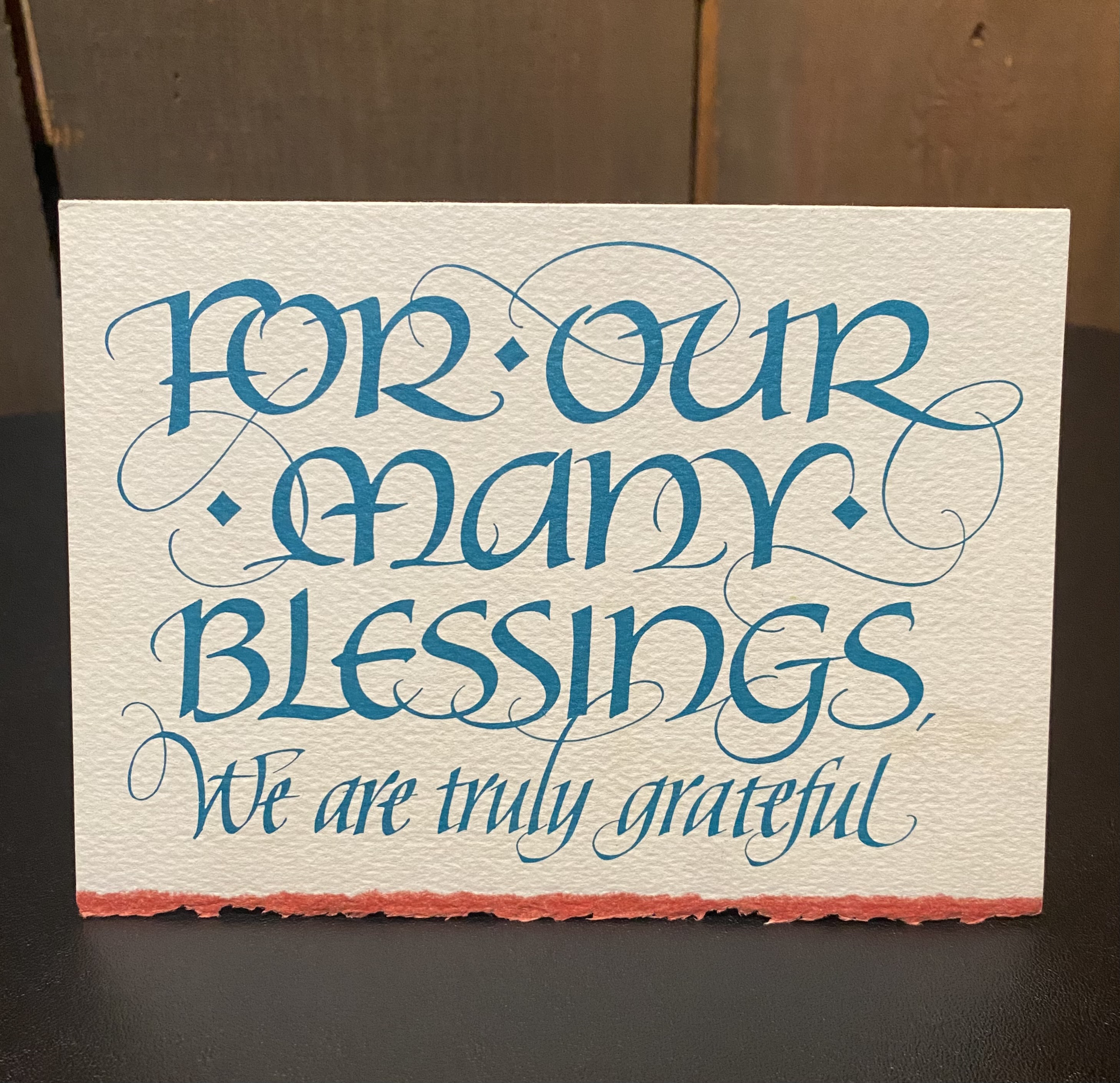blessings calligraphy