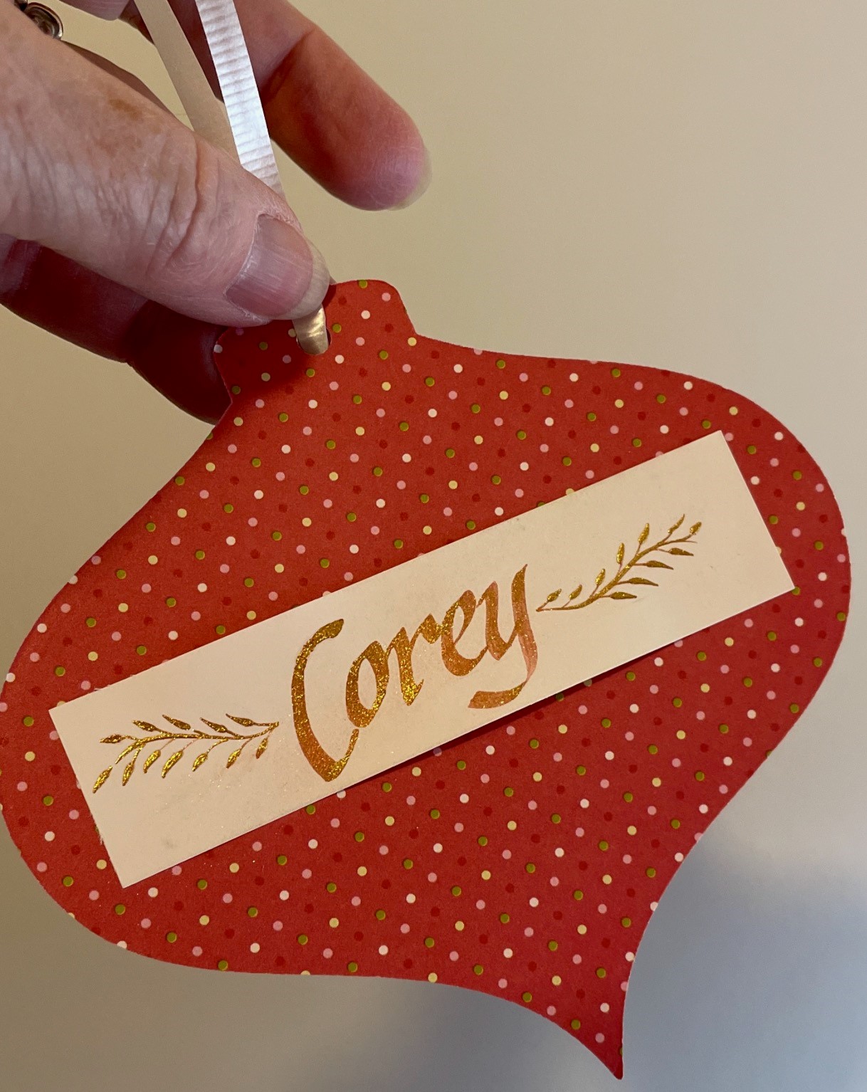 calligraphy gift tag